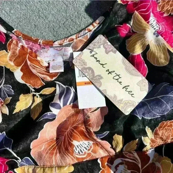 NEW Band Of Gypsies - SUPER CUTE BlackBerry crop top with ties! Band Of The Free - Picture 3 of 11